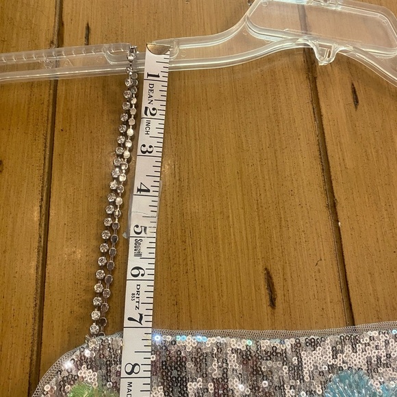 Liv Foster Women Sequined Beaded Formal Midi Sheath New Size 6 stunning stretch - Picture 10 of 17